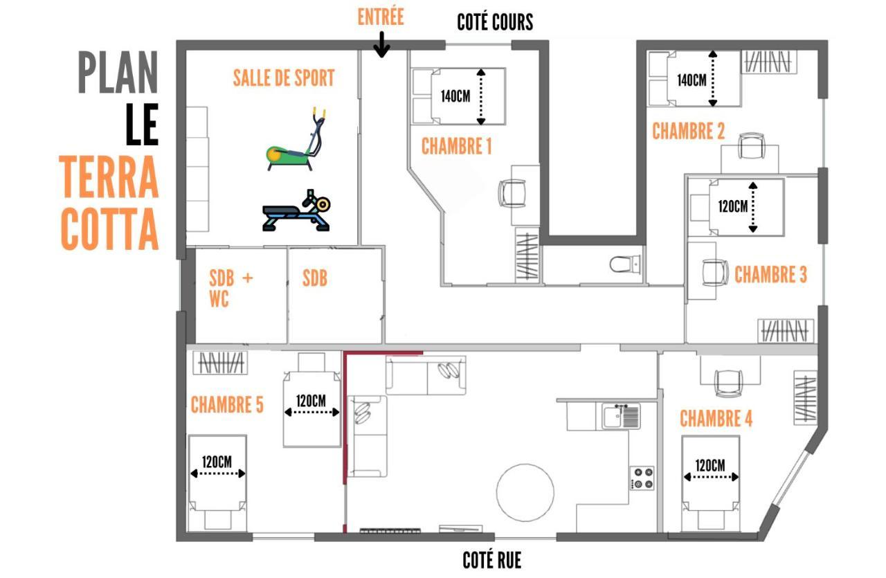 Le Terracotta Ideal Groupe Salle De Sport Parking Gratuit